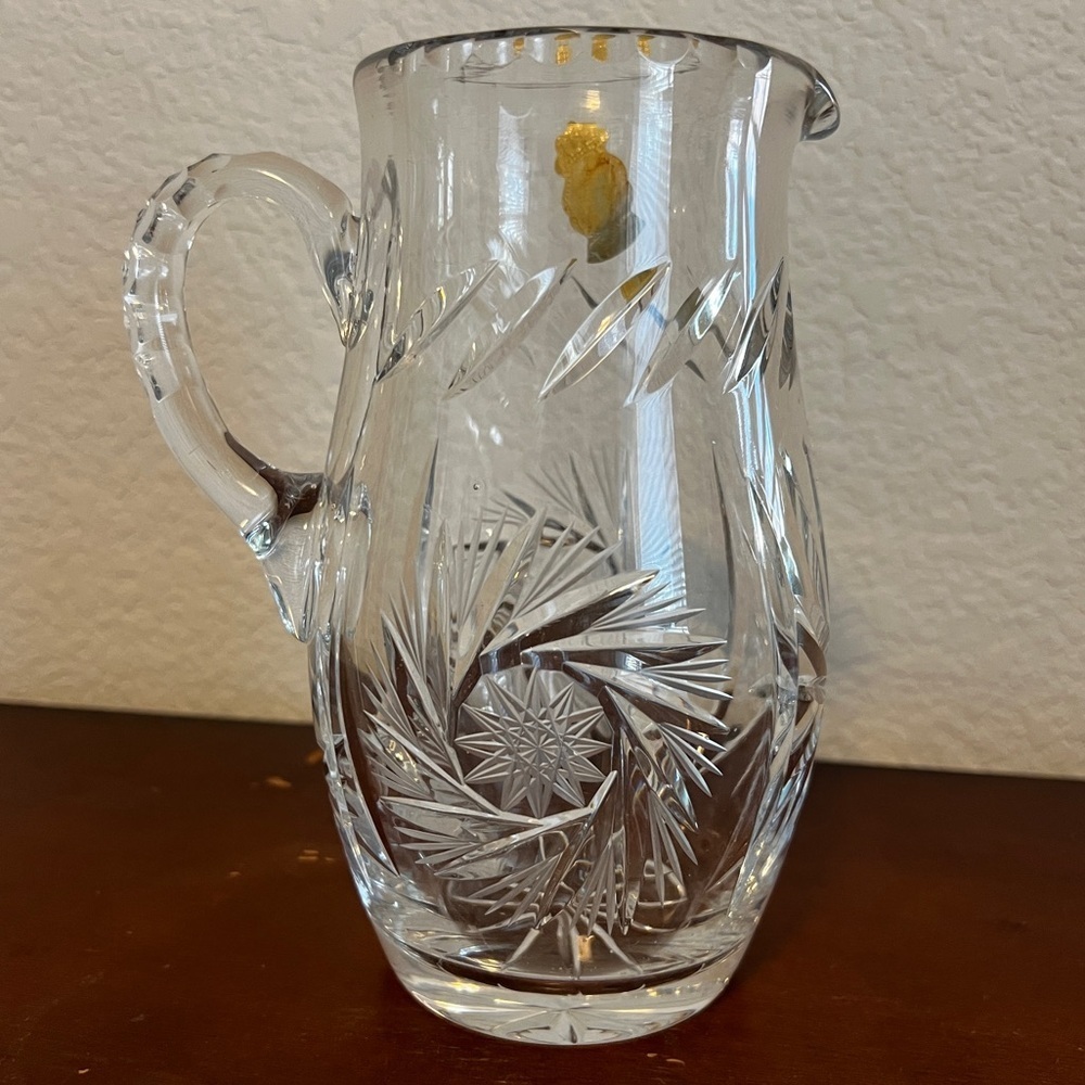 Catherine By Spode Crystal 30 oz Pitcher Genuine Handcut Lead Crystal